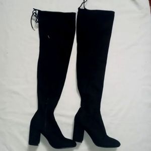Very sexy faux suede thigh high boots